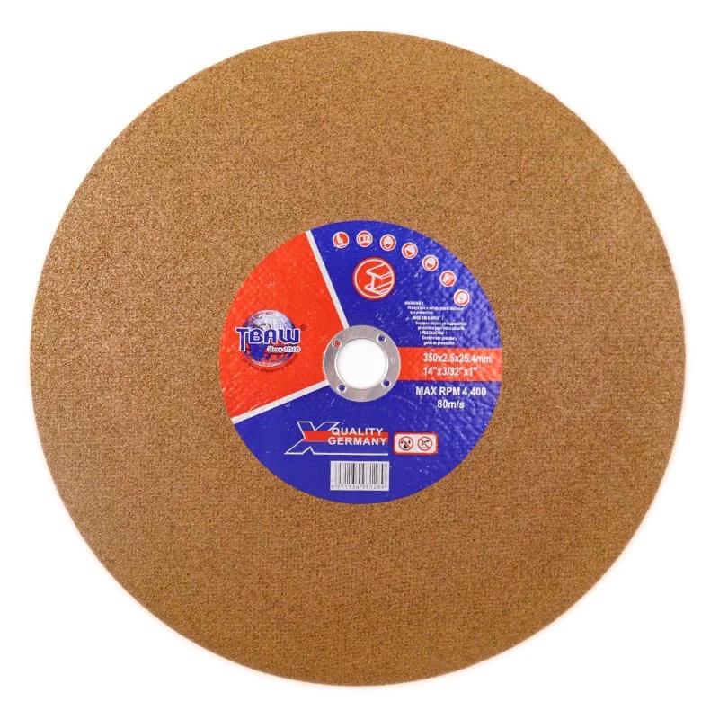 14pouces 350mm Coupe abrasive Grindding roue de roue double papier Double Net 350*3,0*25mm