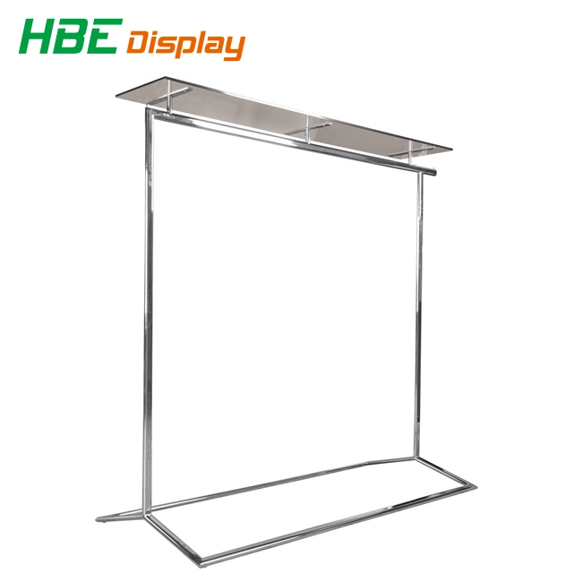 Zinc Plated Heavu Duty Metal Garment Rail Rack for Shipping Container