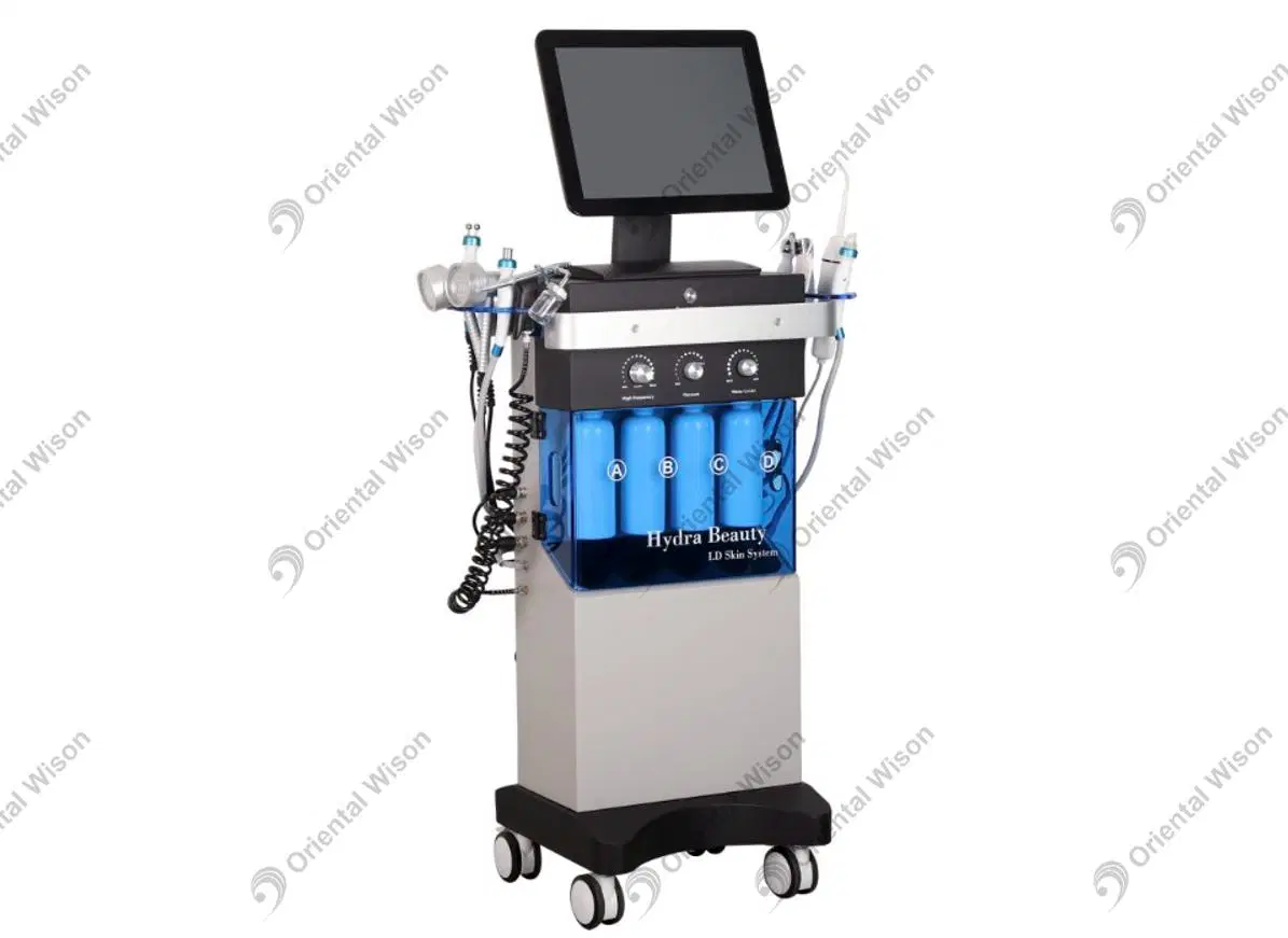 Hrdro H2O Oxygen Peel Facial Machine Oxygen Facial Dome Mask Hrdrofacial Microdermabrasion Machine