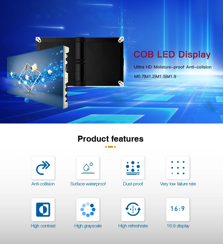 Fixed Full Color Small Pixel Pitch LED Screen P0.79 P1.2 for TV Studio LED Display