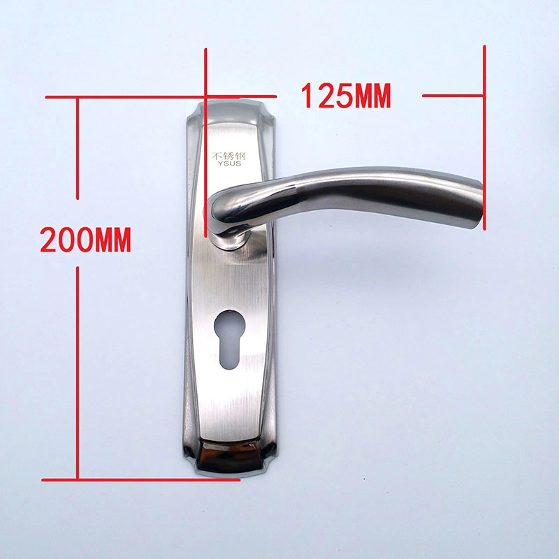 Home Security Door Double Sided Lock with Keys Glass Hardware