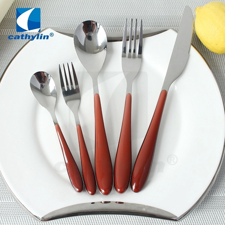 High quality/High cost performance  Personalized Plastic Handle Cutlery for Restaurants