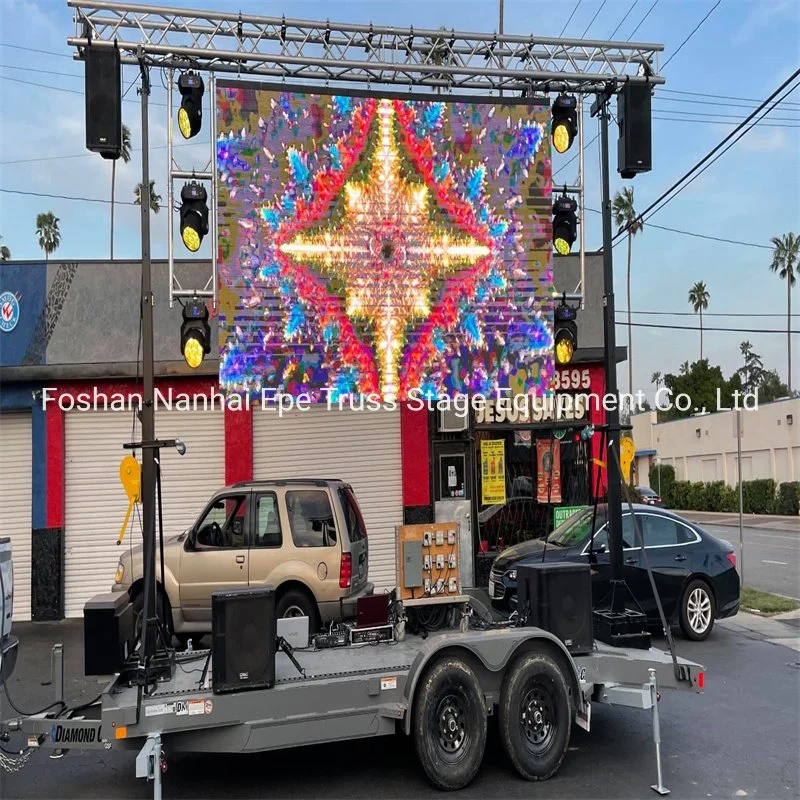 Etapa de aluminio techo de soporte de altavoz Truss Square LED screen llave Equipo de iluminación de la armadura de perno de cabeza de armadura