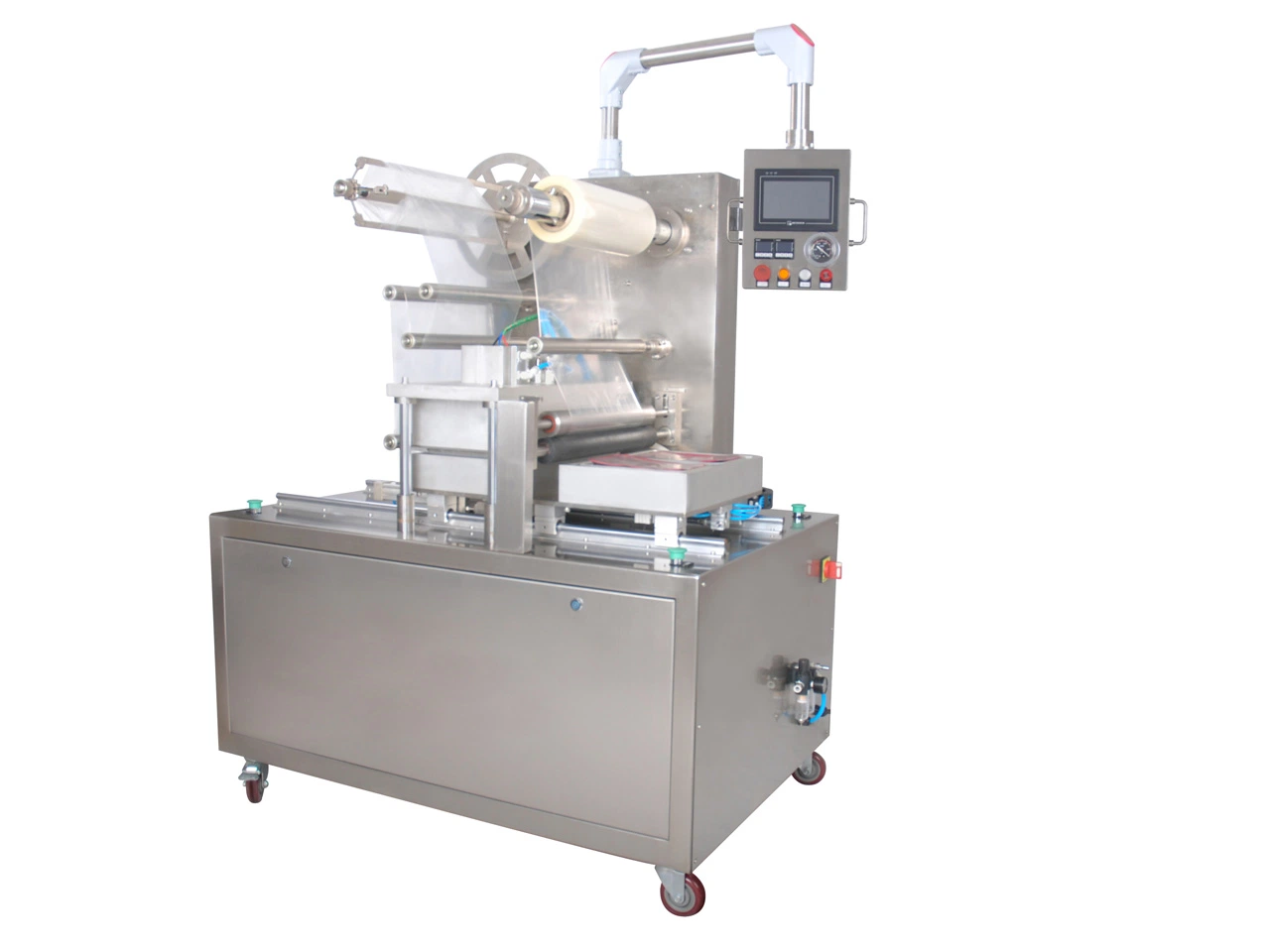 Hvt-450f/2 Hualian Trays Gas Flush Vacuum Packaging Machine