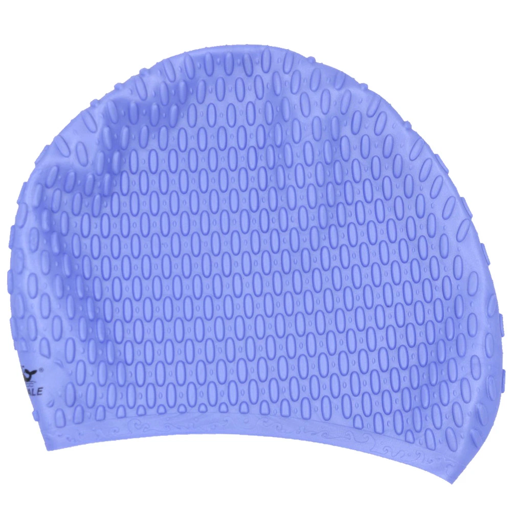 Latest New Silicone Women Printing Swim Caps with Adult Sizes (CAP-1210)