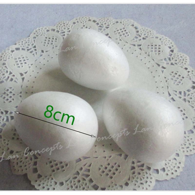 6cm Craft Styrofoam Easter Egg DIY Foam Egg for Holiday Party Decoration Easter Ornament