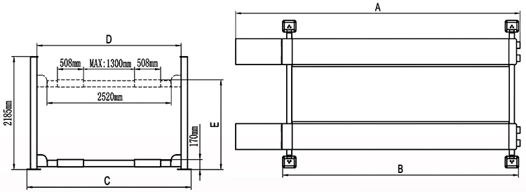 Quatro Hidráulico de Elevação Automática Post aluguer de equipamentos de manutenção (412)