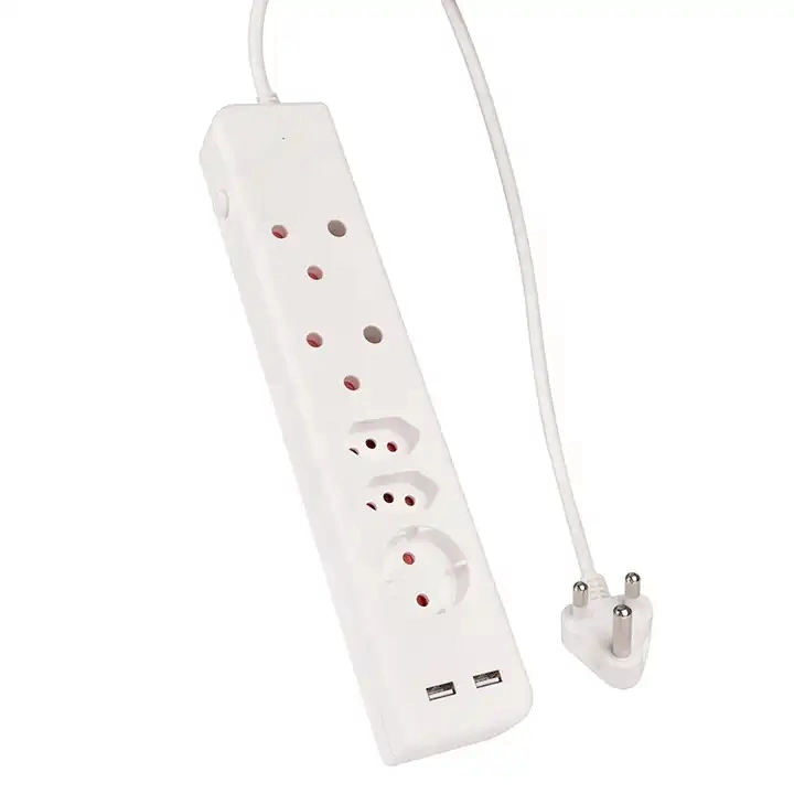 Kenya Market Africa Market UK Standard Socket 4 Way Individual Switch Surge Protector Power Strip