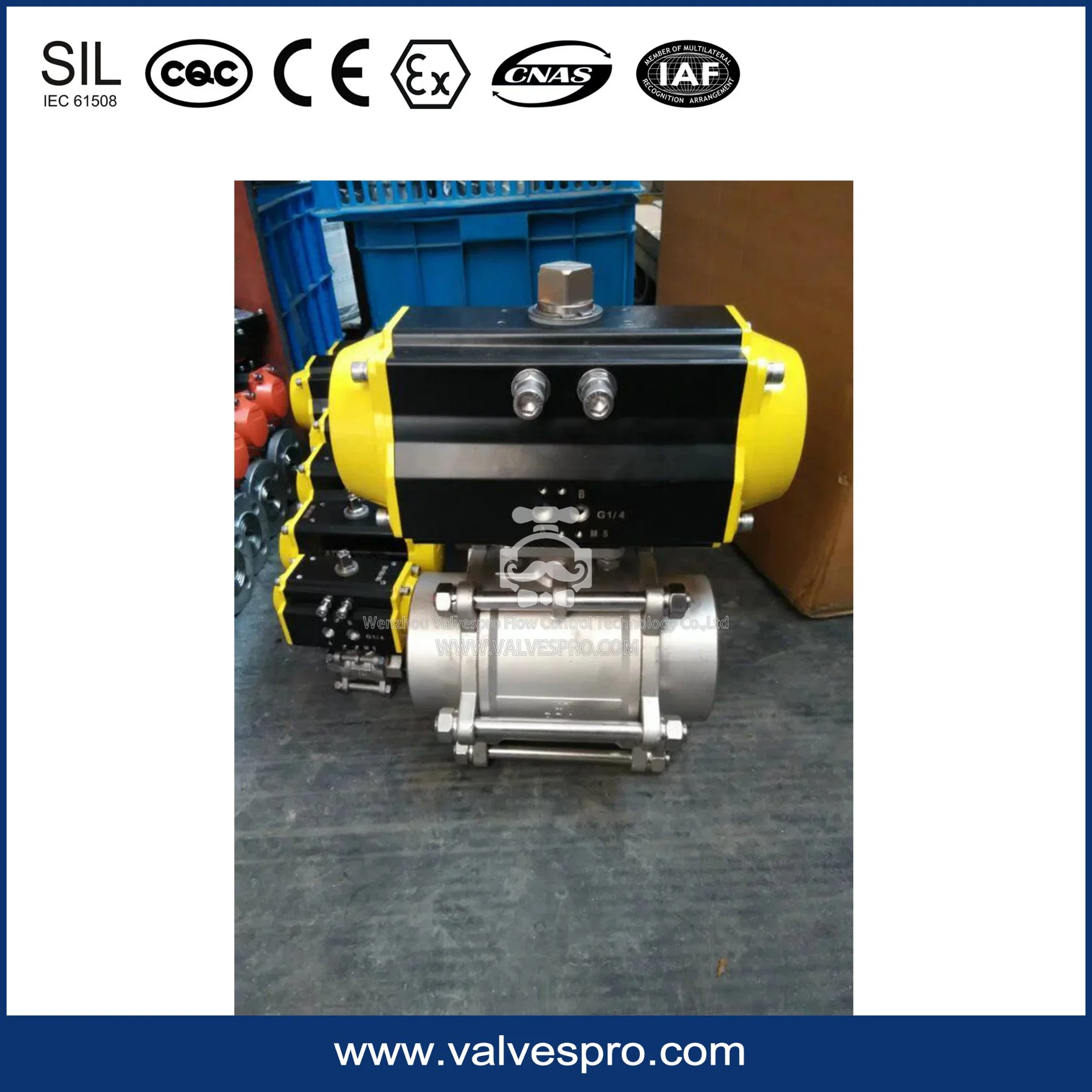 At270s Full Stainless Steel Pneumatic Actuator for Butterfly Valve