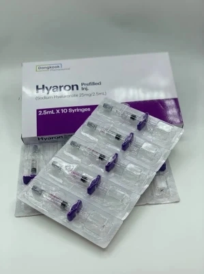 Hyaron 2.5ml*10syringes Sodium 25mg Hyaluronate Ha Filler Prefilled Injection 2.5ml Hyaluronic Acid Skin Booster Solution Injection Hyaron Pen Hyaron Skin