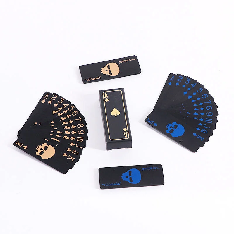 O logotipo personalizado à prova de PVC cartões de póquer Imprimindo seu próprio logotipo Design de Moda de póquer de papel carta de jogar