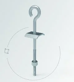 M16 X 350mm Eye Bolt & Nut 4.6 Galv Open Type