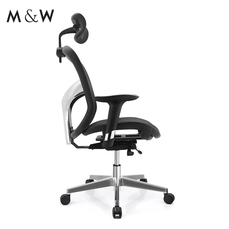 M&amp;W High Back Conference Best ergonomique Back Design aluminium Modern Chaise de bureau en maille réglable en hauteur