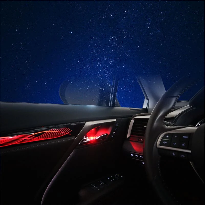 12V Auto LED Interior Decorative Car Door Handles LED Ambient Atmosphere Light