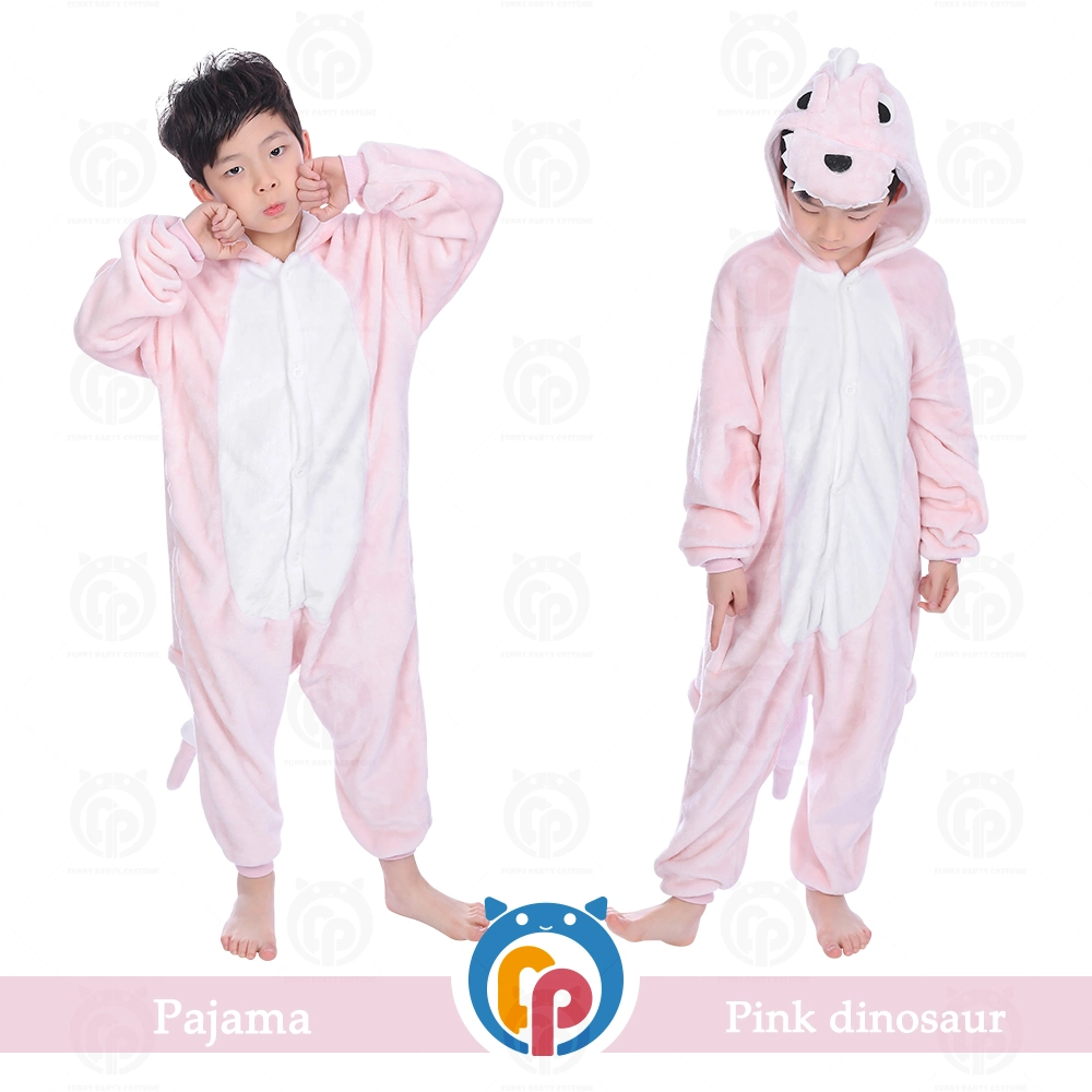 Lustige Party Kostüm Flanell Kind Dinosaurier Kigurumi Super Soft Sleepwear