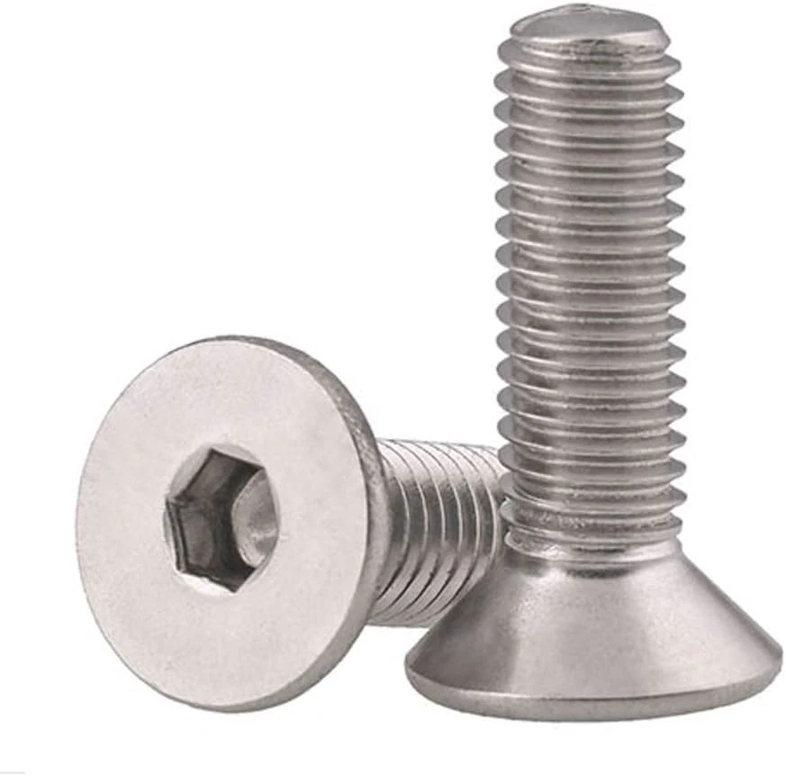 Factory Sale Direct Flat Head Hex Socket Cap Screw Hex Socket Cap Head Screw M2m3m4m5m6m8m10-M20 DIN 7991