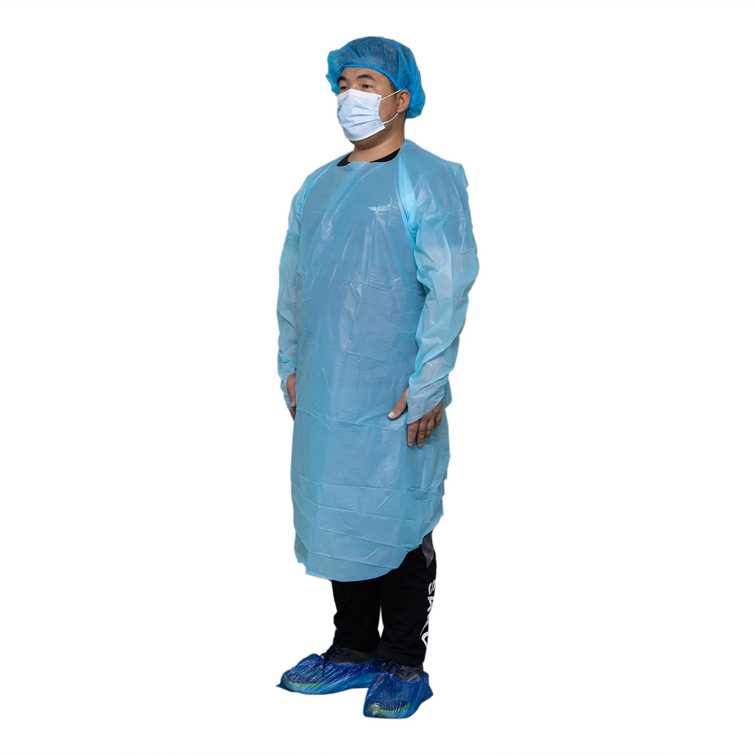 Examination Food Processing Disposable Liquid Proof CPE Apron Plastic Protect Isolation Gown