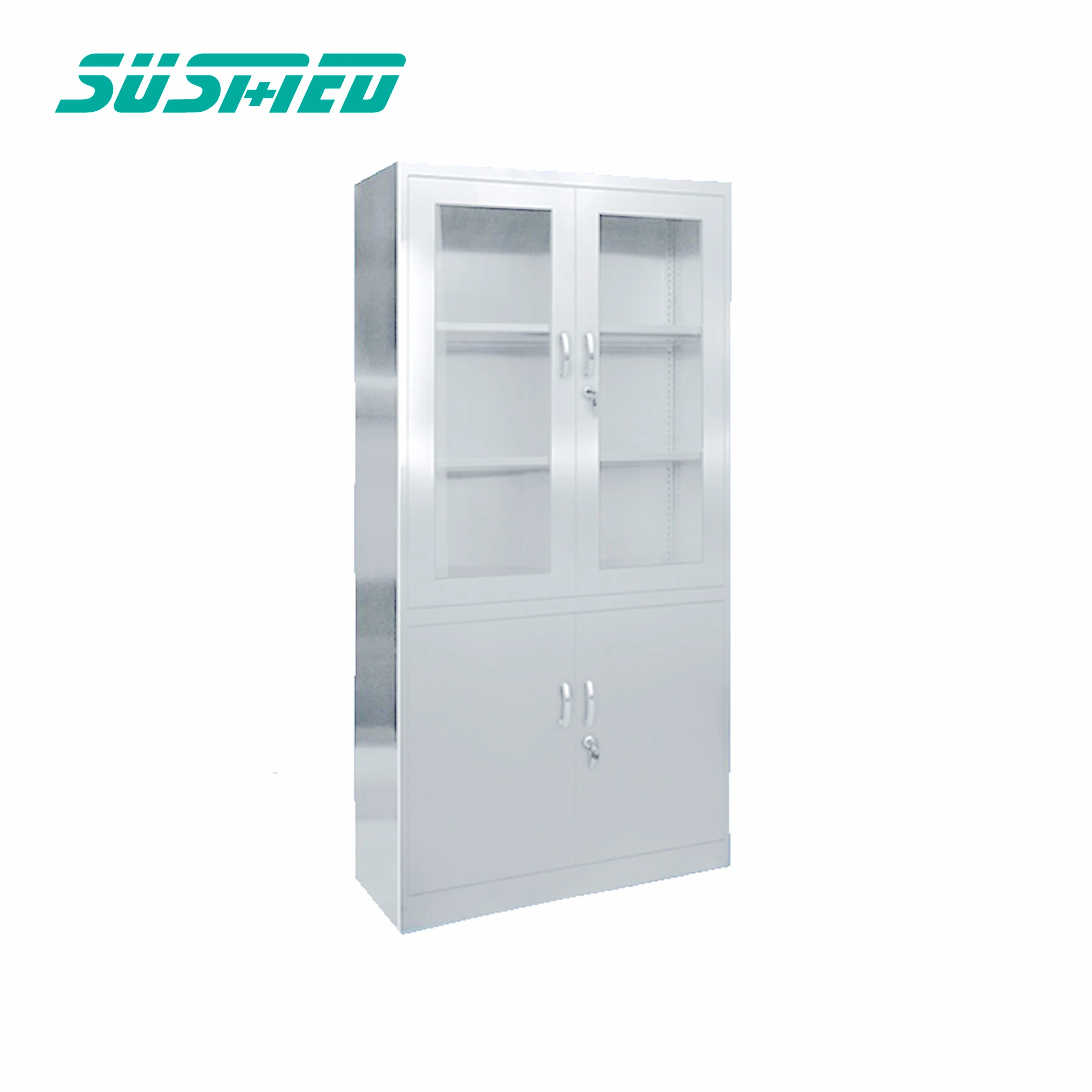 Hospital Stainless Steel Lockable Medicine Cupboard Medical Instrument Cabinet