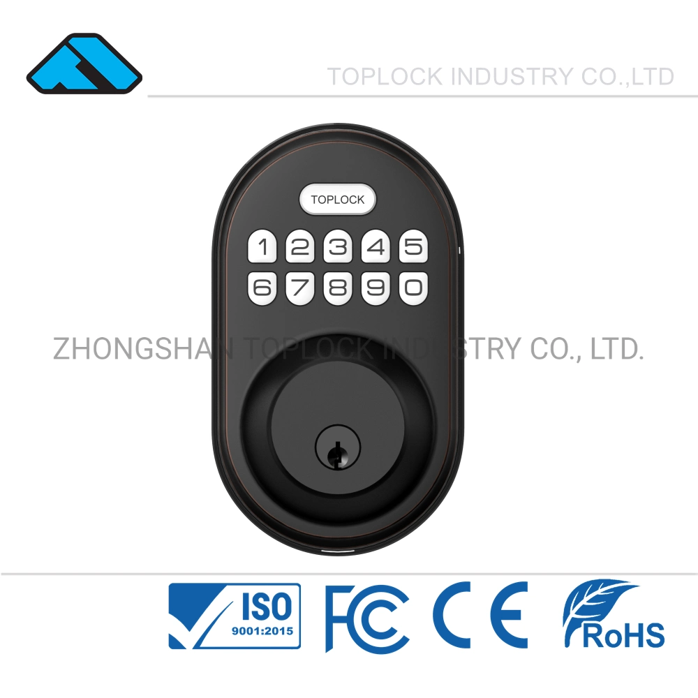 Door Access Bio Fingerprint Surface Electronic Code Magnetic Rim Deadbolt Safe Lock for Gate