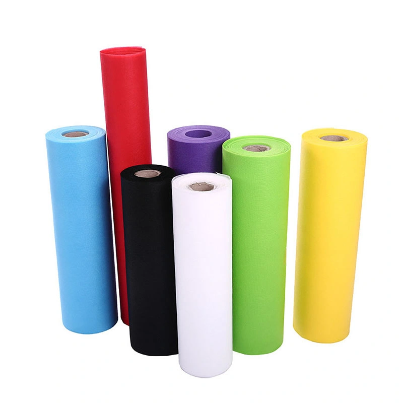 100% non-tissés en polypropylène TNT PP/PLA/RPET/Pet Spunbond Non-Woven Rouleau de tissu imperméable