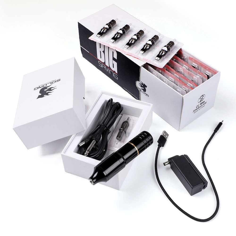 Professional Complete Tattoo Kit Tattoo Pen Machine Ink Needles Supply Tattoo Tool Set