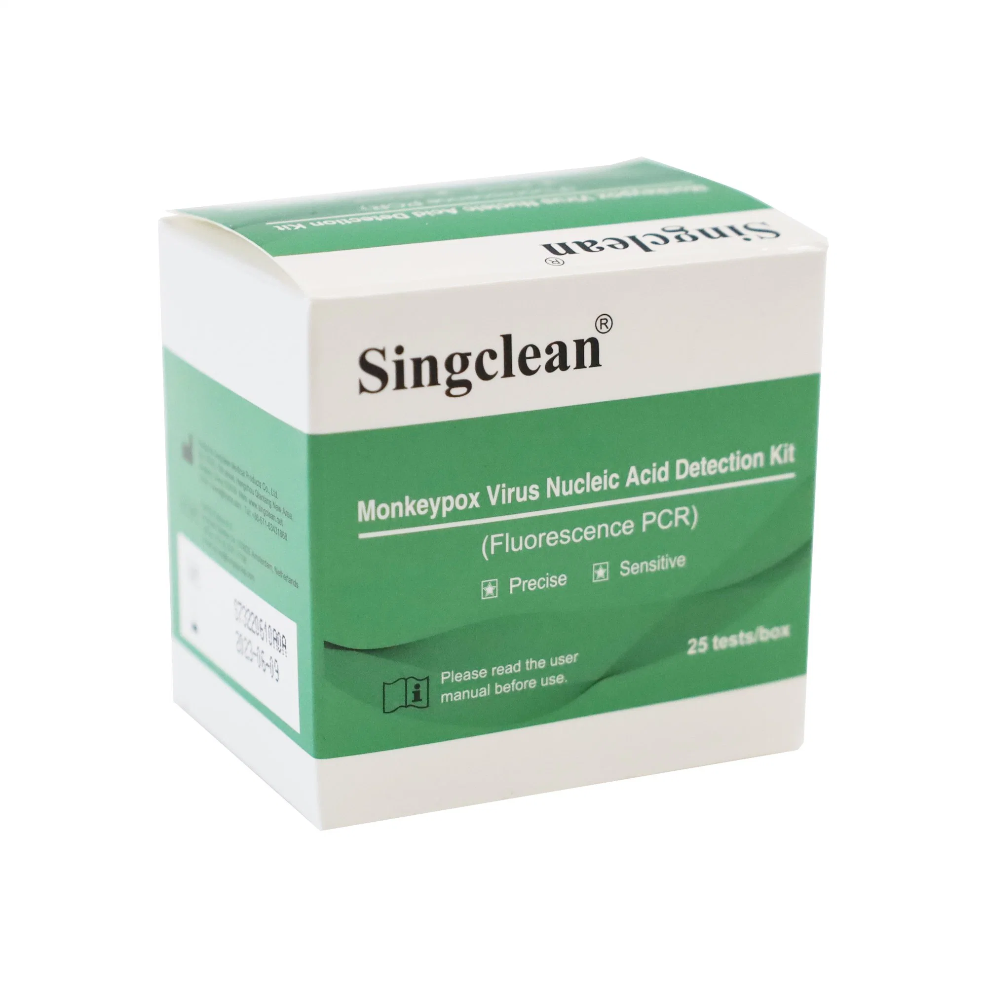 Sin la esterilización por óxido de etileno Singclean/OEM Estuches 25 tests/Kit, de 50 Kit de pruebas/Test Monkeypox Fabricante para adultos