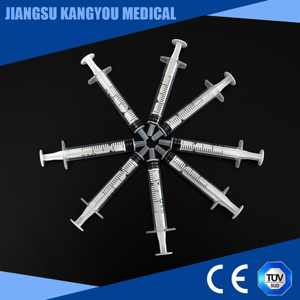 CE Approved Medical Products with Sterilization Plastic Luer Lock Slip Disposable Syringe with Needle