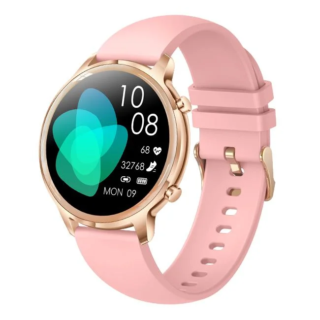 Nova Trending Smart Watch T18 Smartwatch Bt Call para mulher Ritmo cardíaco de cuidados de fitness para Android iOS