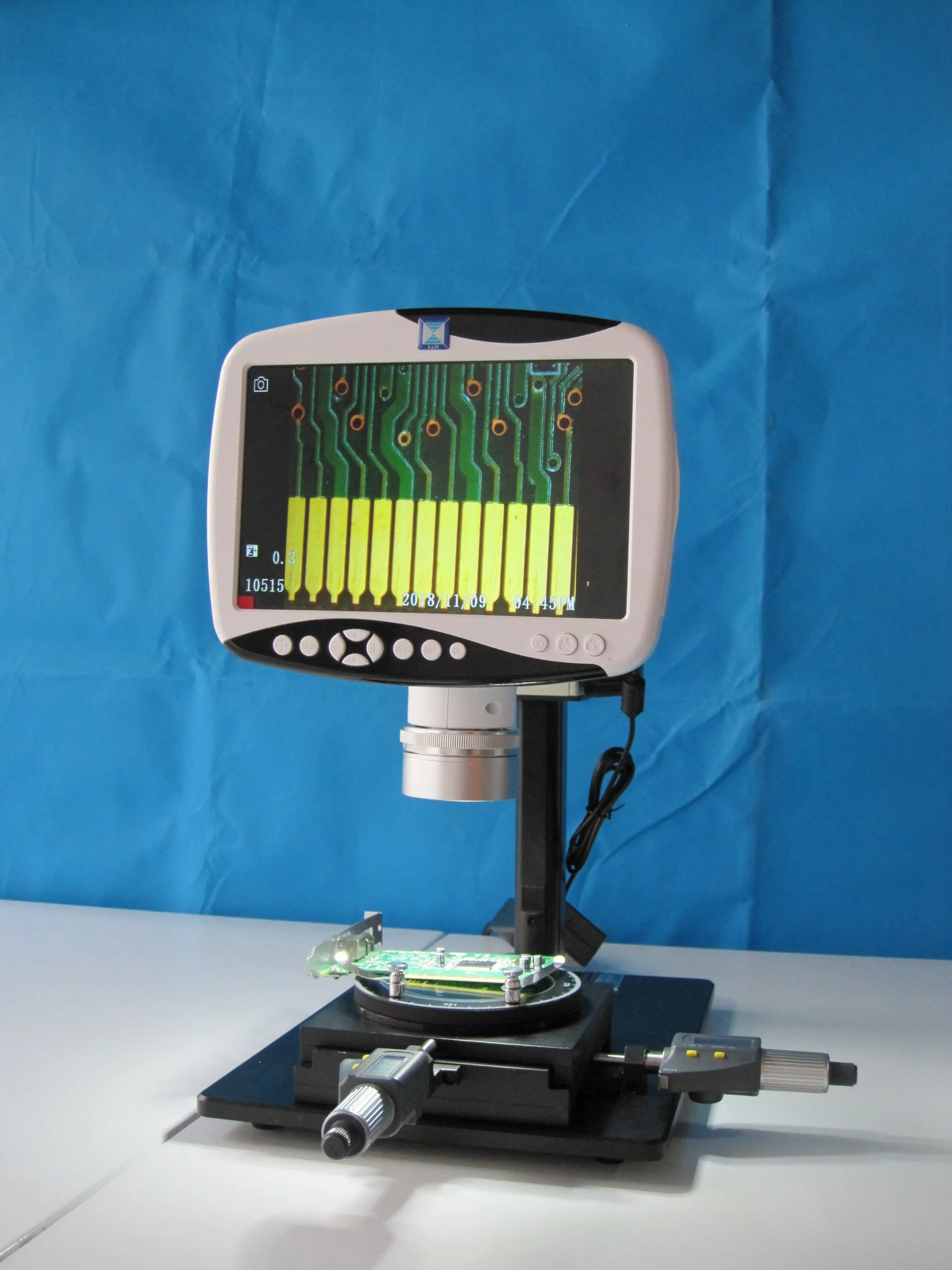 Construído em 5,0 Mega Pixels Câmera CCD LCD Microscópio digital