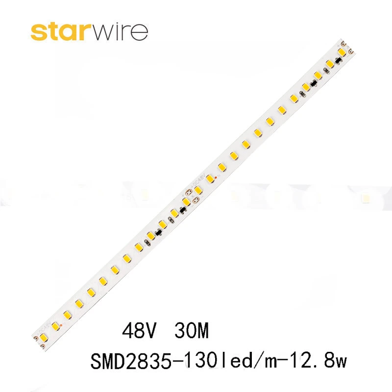 2835 LED Strip 130LEDs 24V 48V Flexible LED Strip Tape Lighting SMD 2835