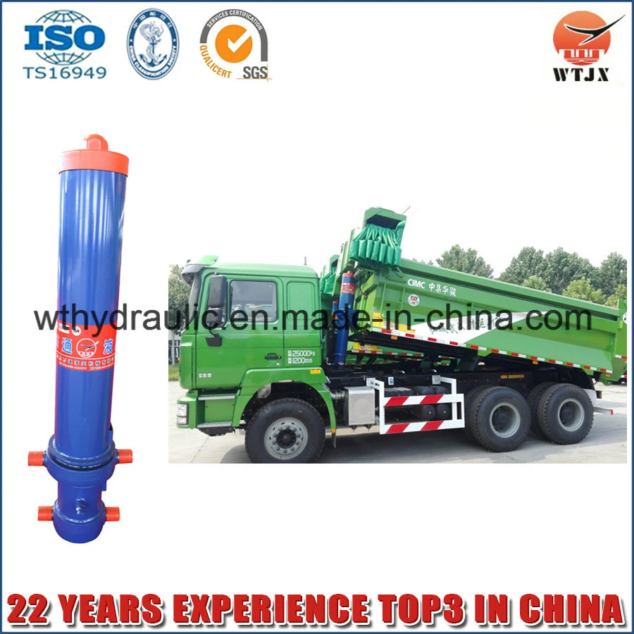 Heavy Duty Welded Chrome Plated Surface Hardness Salt Spray Testing Ductile Iron Steel Piston Rod Telescopic Hydraulic Cylinder