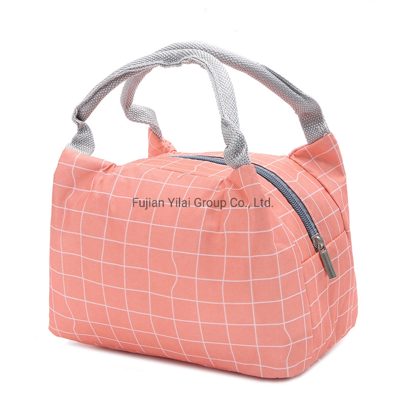 Großhandel/Lieferant Custom Günstige Werbeartikel Tragbare Freezable Lieferung Erweiterbar Oxford Thermal Lunchbox Tasche für Damen