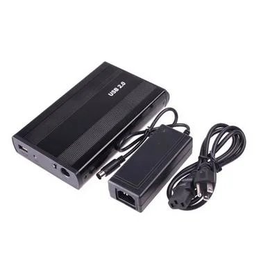 Caja de 3,5inch SATA a USB2,0 HDD /caja con soporte