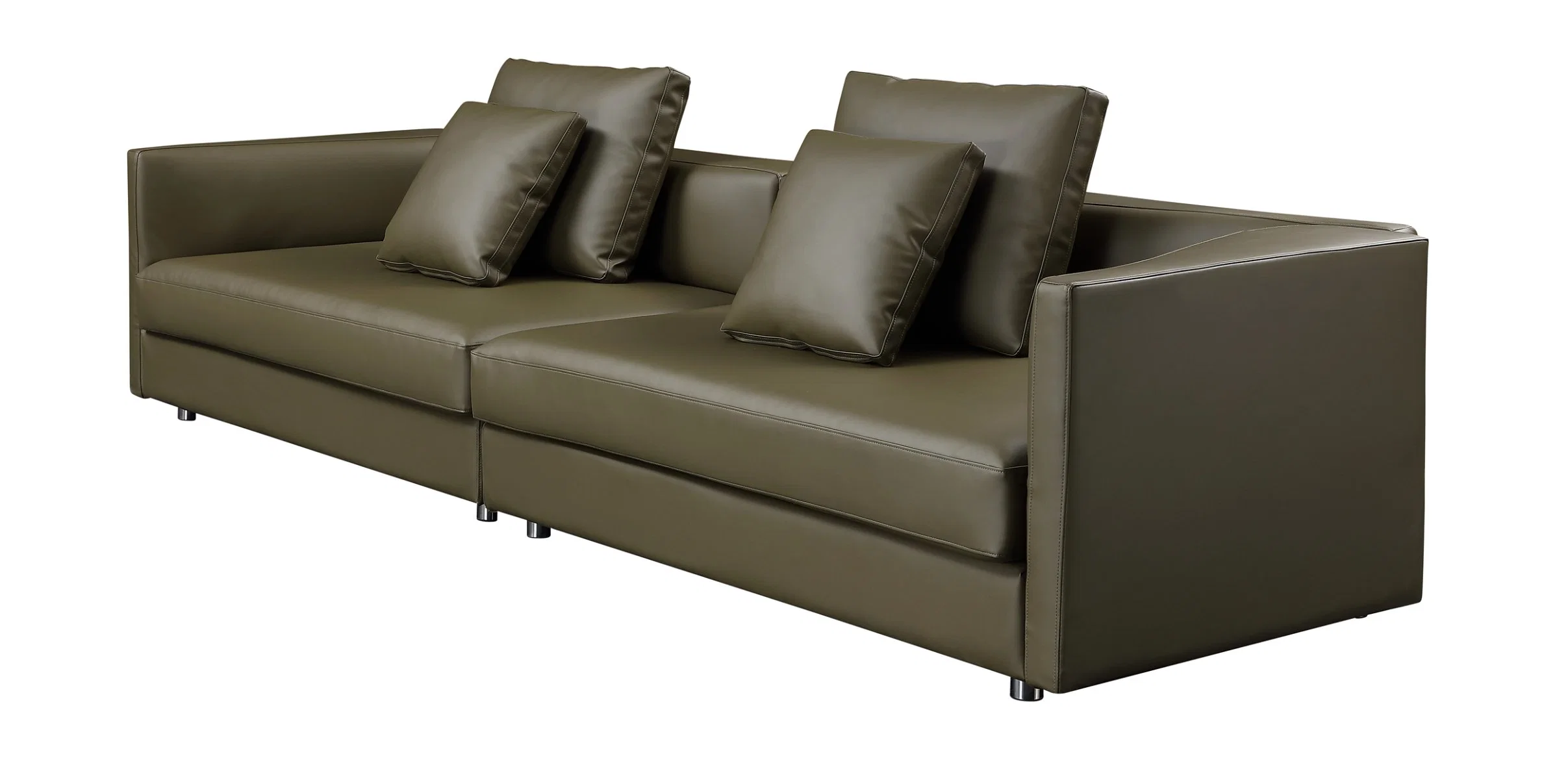 Buen precio Mayorista/Proveedor Sofá de cuero en forma de U en forma de L Sofa cama para High-Class moderno apartamento