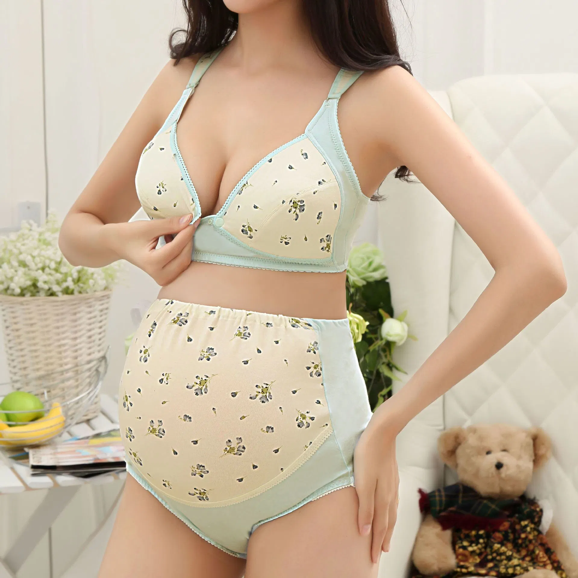 Maternity Underwear High Waist Abdominal Support Adjustable Cotton Shorts