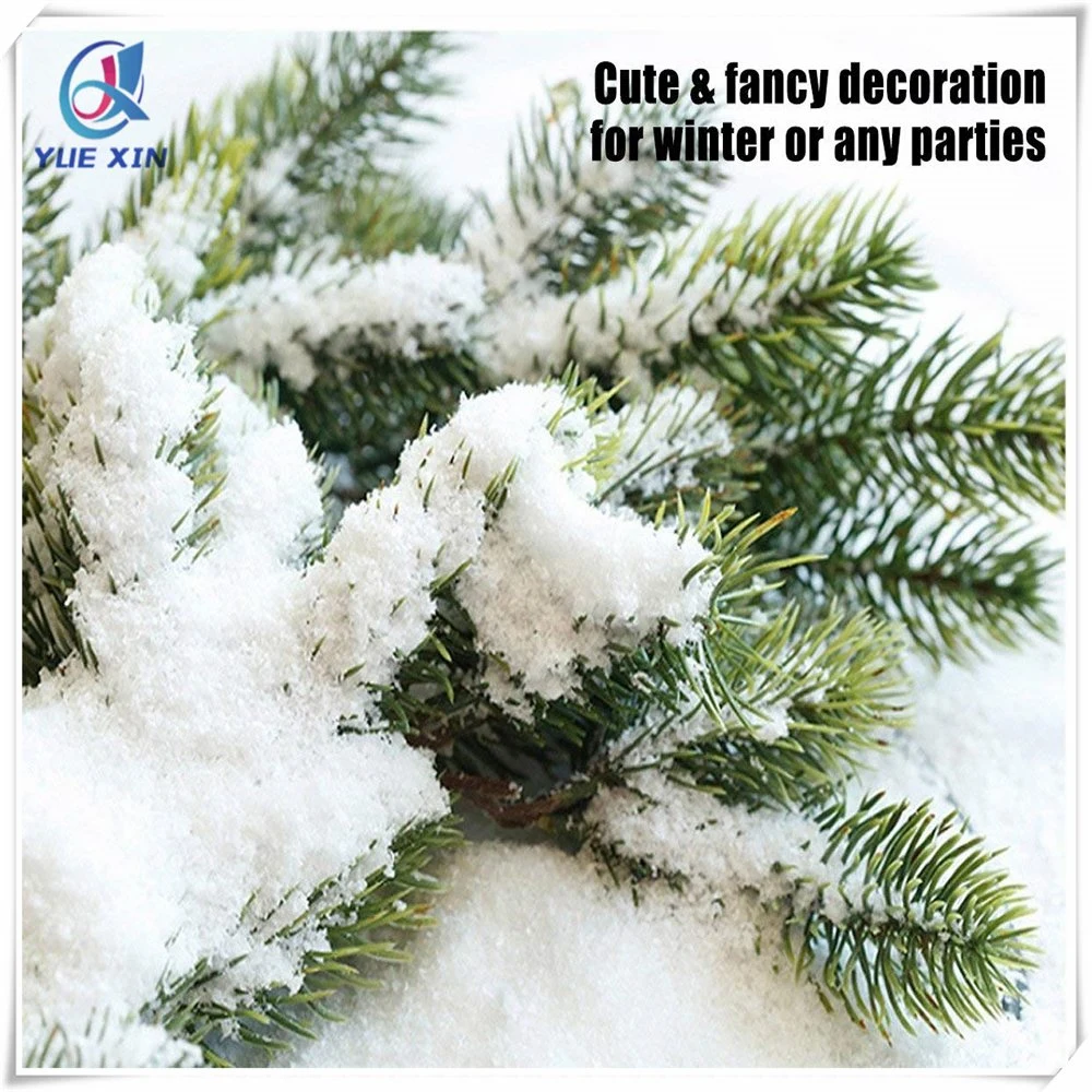 Artificial Snow, 8 Liters, 9.2 Oz, Plastic Snow for Decoration and Handcraft