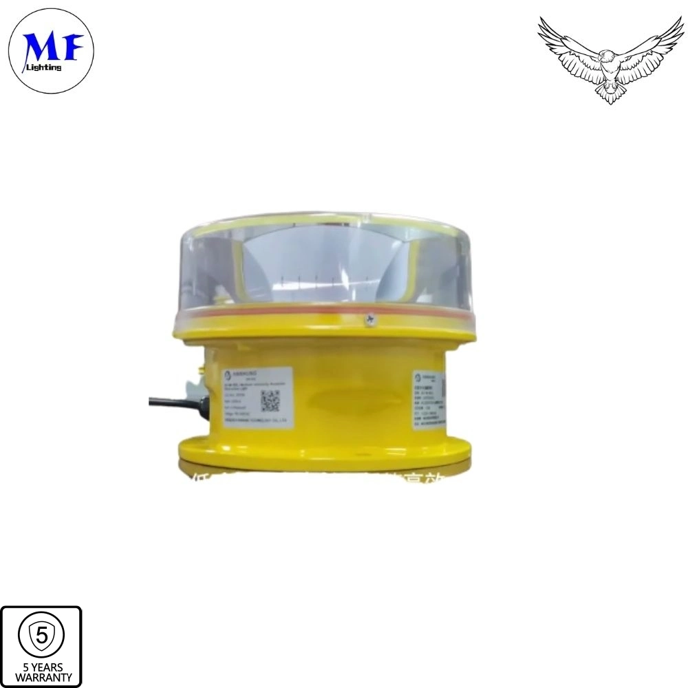 Precio de fábrica de sobrecarga y protección contra relámpagos obstrucción único de la Aviación de advertencia de aeronaves de aviación de la luz de obstrucción de la intensidad media