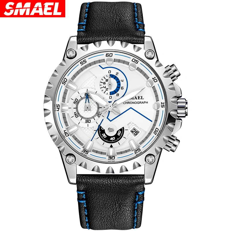 O logotipo personalizado Mens Leather Watch da marca original Relojes Hombre Mens relógio de pulso Quartz relógios de luxo