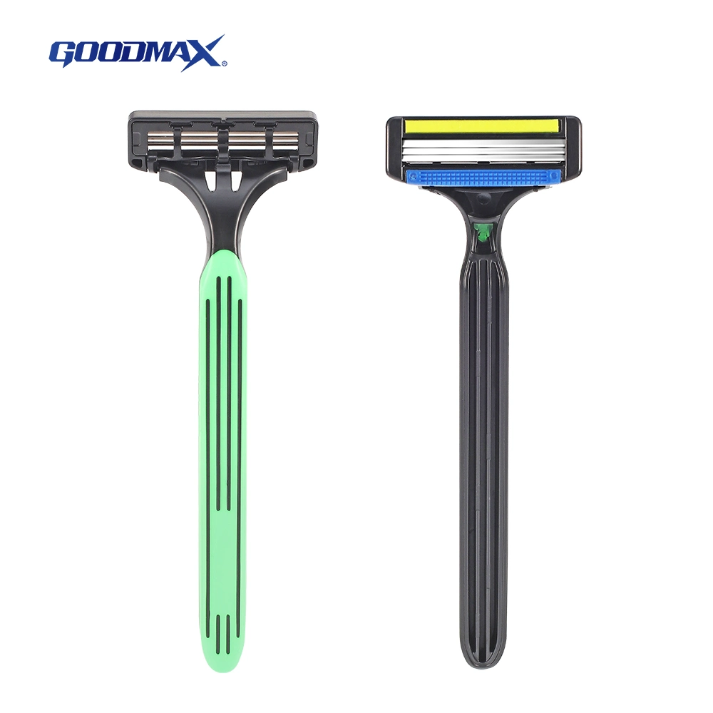 Triple Blade Cheap Disposable Razors with Washable Style