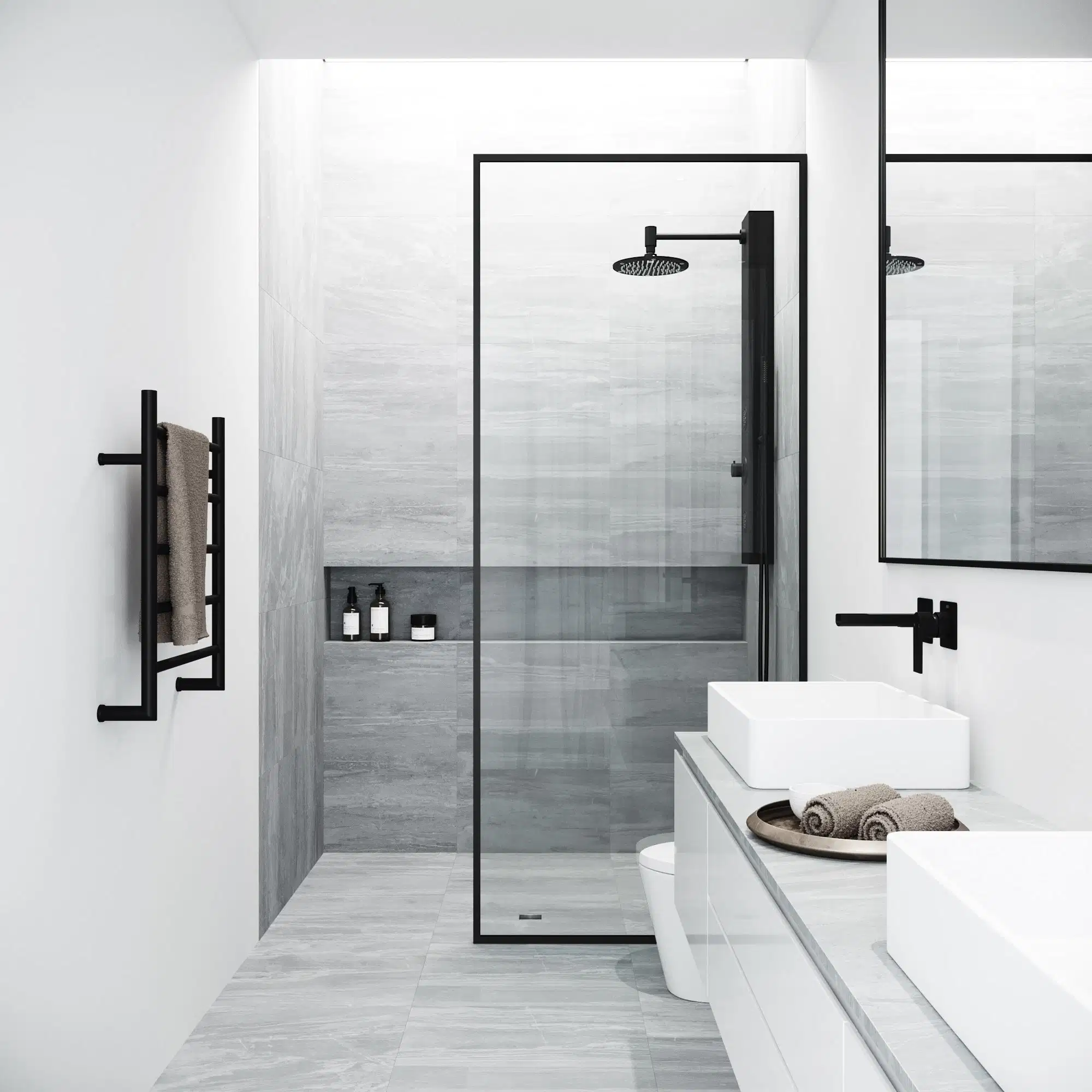 Sanitary Ware Wholesale/Supplier Nano Treated Modern Type Glass Shower Room