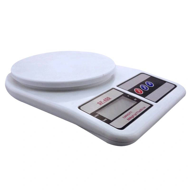 11lb 5kg Digital LCD Kitchen Food Scale with Round Platform