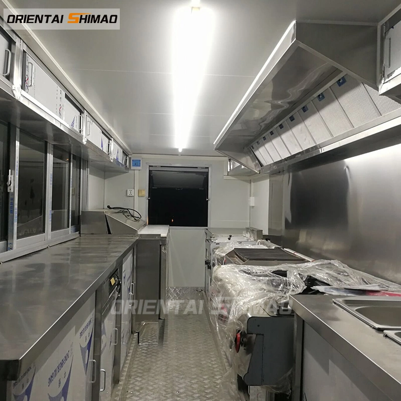 Bajo precio de la calle duradera panadería Móvil de Alimentos de Catering tráiler