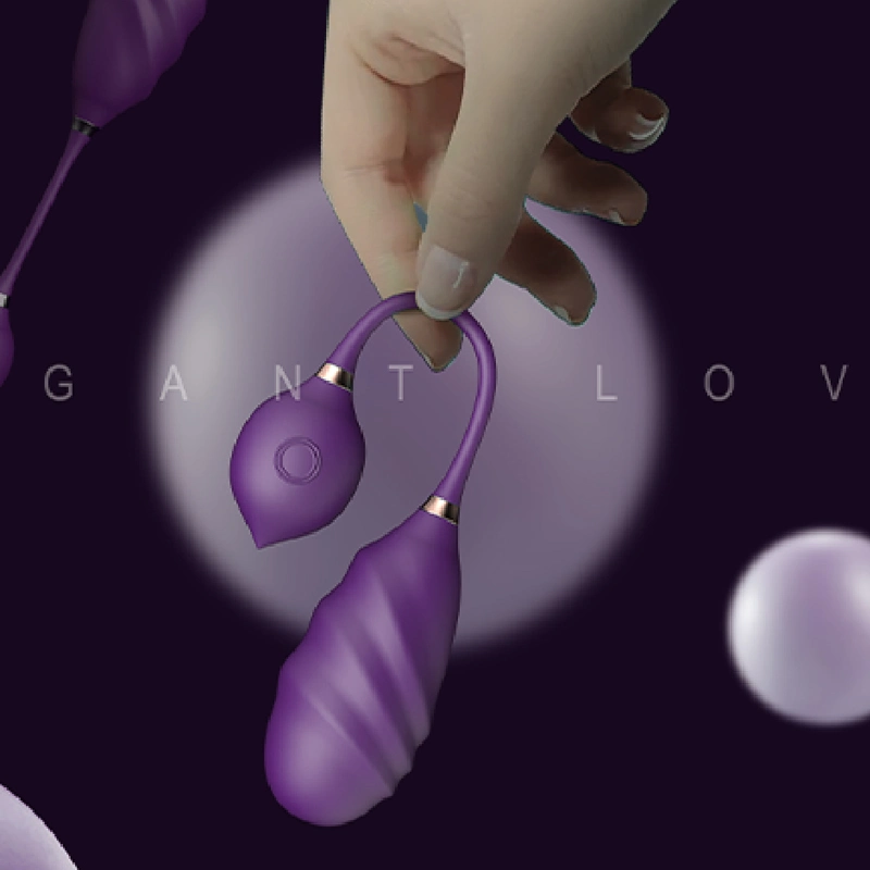 Love Eggs Bullet Vibrator with Remote Control for G-Spot Stimulation Vibrating Eggs Wearable Love Balls with 10 Vibration Patterns (Purple)