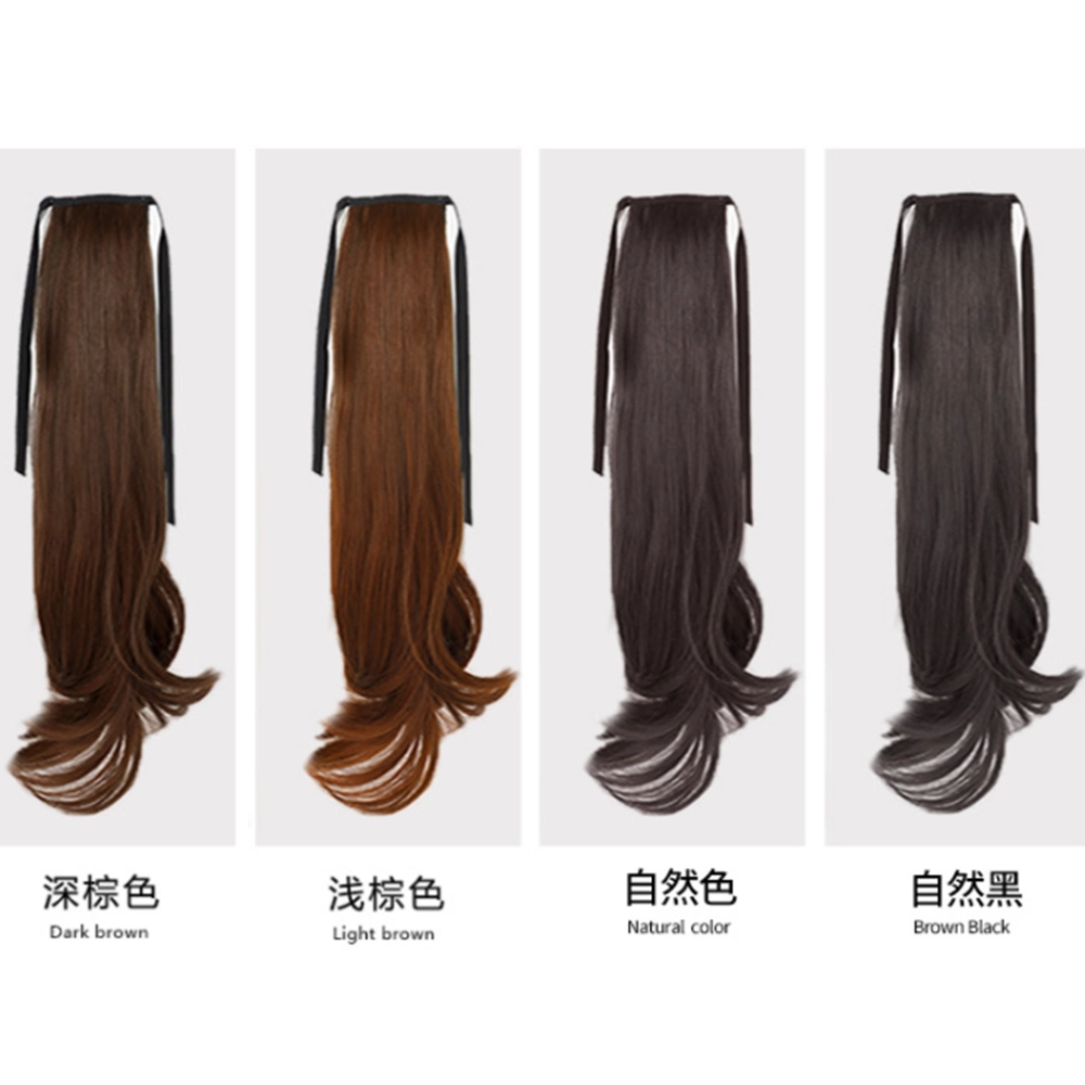 Wholesale/Supplier Human Long Remy Hair Brown Extension Band Tie Hair Wig