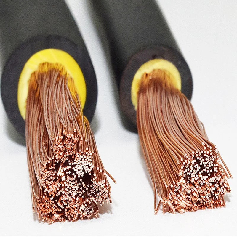 25mm 35mm 50mm 70mm 95mm de goma flexible eléctricos de cobre del cable de soldadura