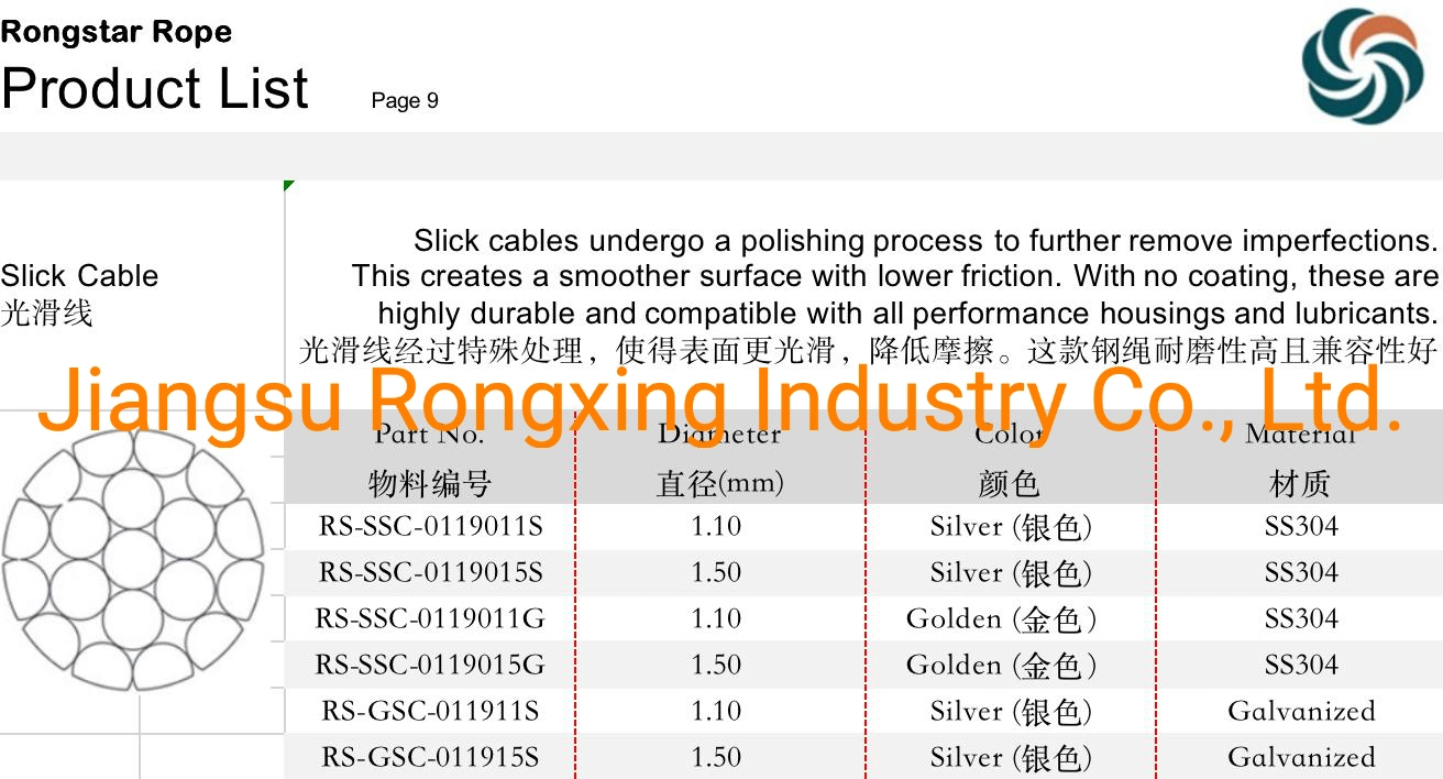 Aircraft Cable Control Cable Brake Cable Innenlibber oder Golden Slick Kabel Poliertes Universal Fahrrad-Shifter-Kabel mit Edelstahl Stahl und verzinkt