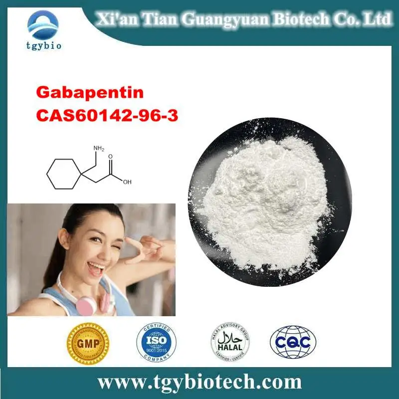 API de grado superior 99% CAS 60142-96-3 Gabapentina en polvo cápsulas