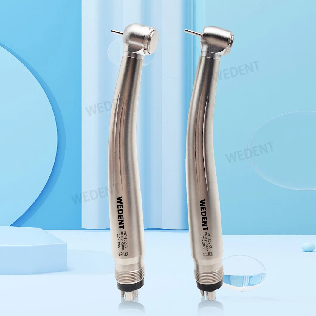 Wedent Dental Medical Product Titanium Material Turbine Dental Polishing High Speed Handpiece with LED