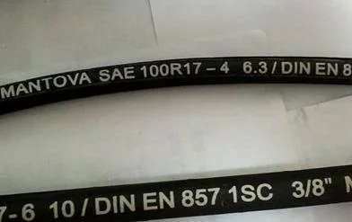 Fio de aço industrial reforçado borracha hidráulica de óleo flexível de alta pressão Fabricante do tubo flexível