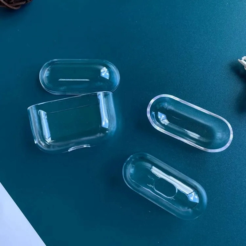 Funda protectora para auriculares anticaída de PC resistente transparente y ultracompacta personalizada Caja transparente para PC Air-Pods